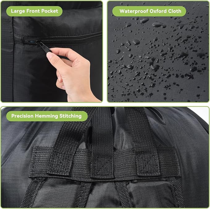 OTraki Large Laundry Backpack 100L Heavy Duty Travel Laundry Bags Hamper Bag - Image 5