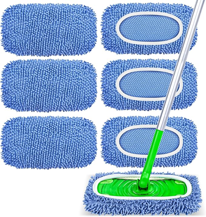 6 Pack Reusable Mop Pads Compatible by Unknown