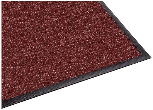 Guardian WaterGuard Indoor/Outdoor Wiper Scraper Floor Mat, Rubber/Nylon, 4'x14', Red