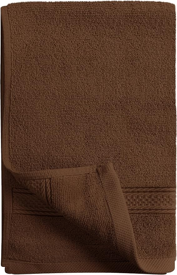 Utopia Towels 6 Pack Premium Hand Towels 16x28 in 600 GSM Cotton Dark Brown | - Image 3