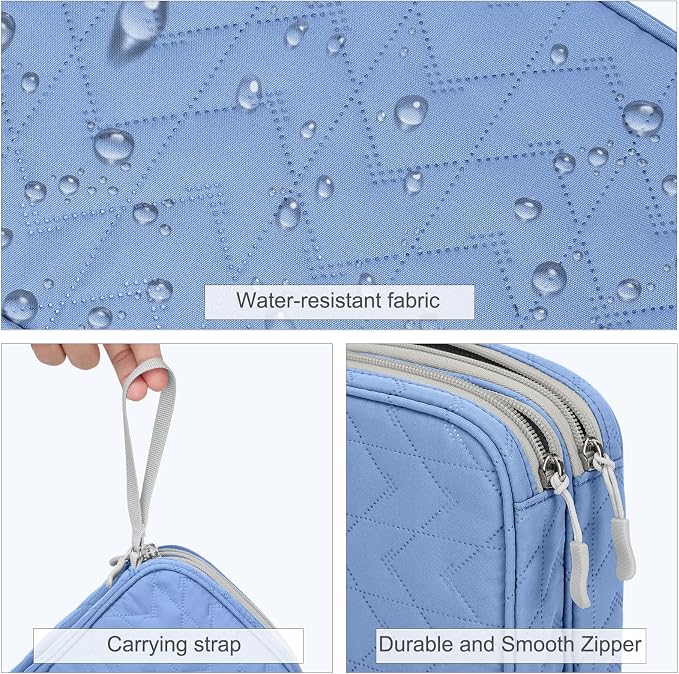 FYY Electronic Organizer, Travel Tech Pouch Bag, Waterproof, Double Layers - Image 4