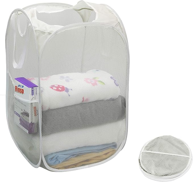 Simple Houseware Mesh Pop-Up Laundry Hamper - Image 3