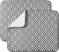 SUBEKYU Dish Drying Mat for Kitchen 2 Pack, Ultra Absorbent Microfiber Dishes by SUBEKYU