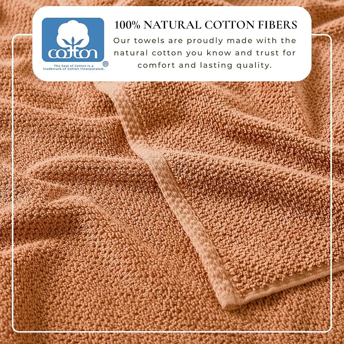 Great Bay Home 100% Cotton 6 Piece Towel Set - Image 3