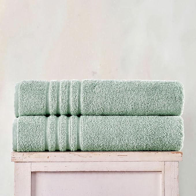 Hawmam Linen Jumbo Large Bath Sheets Towels 2 Pack Soft and Absorbent - Image 3