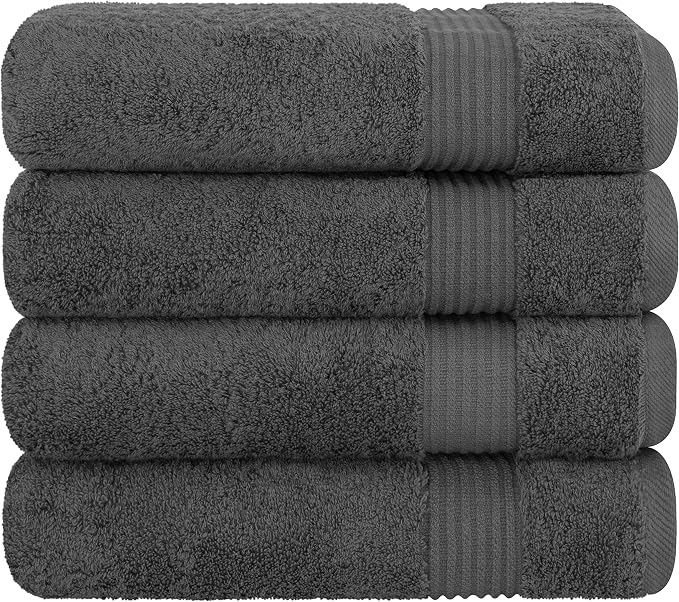 Cotton Paradise Turkish Towel Set, Soft Absorbent Quick Dry, 4 Piece Bath Towel - Image 6