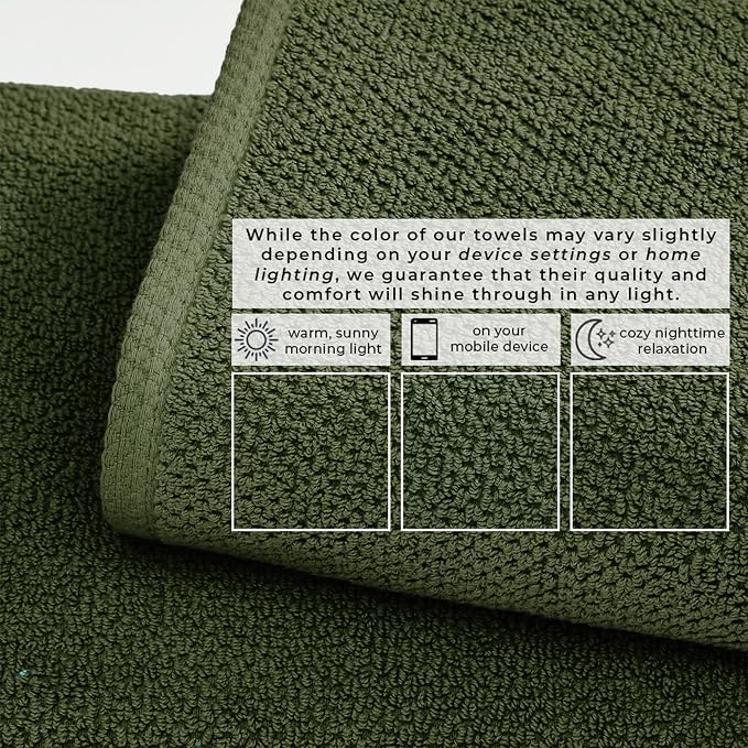 Great Bay Home 100% Cotton 6 Piece Bath Sheet Set - Image 5