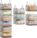 6 Tier Hanging Closet Organizers and Storage Stackable Hanging Closet Shelves by Yuyetuyo