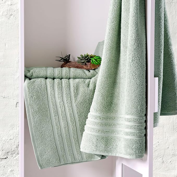 Hawmam Linen Jumbo Large Bath Sheets Towels 2 Pack Soft and Absorbent - Image 4
