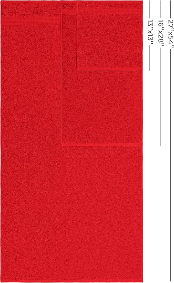 American Veteran Towel, 100% Cotton Turkish 6 Piece Towel Set, Luxury Towels - Image 2