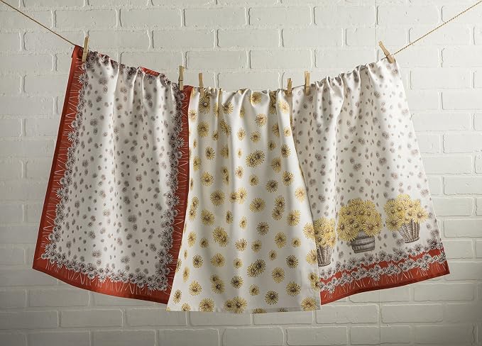 Maison d' Hermine Kitchen Towels Set of 3 Reusable 100% Cotton 27.50" x 20" - Image 7