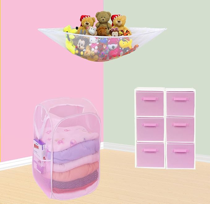 Simple Houseware Mesh Pop-Up Laundry Hamper - Image 4
