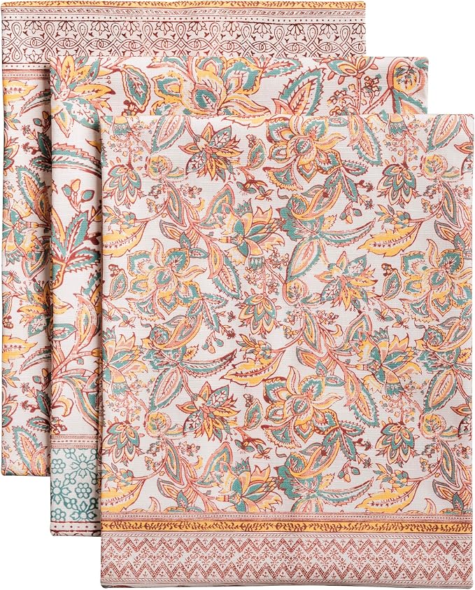 Maison d' Hermine Kitchen Towels Set of 3 Reusable 100% Cotton 27.50" x 20" by MaisondHermine