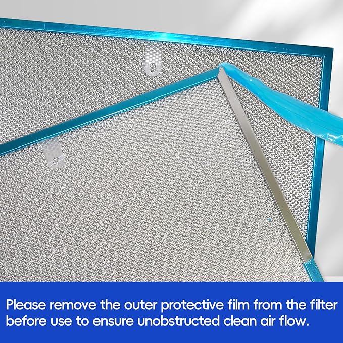 Stove Hood Vent Filter 11-3/4" x 14-1/4" BPS1FA30 - Compatible with NuTone Allure & Broan Range Hood Filter Replacement 99010299 - Fits QS1 QS2 30" Hoods(Stainless Steel Frame: 4-Pack)