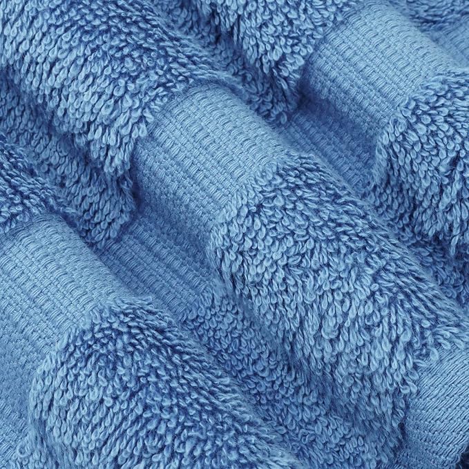 Chakir Turkish Linens 100% Cotton 4-Pack Bath Towels 27x54, Wedgewood | Premium - Image 3