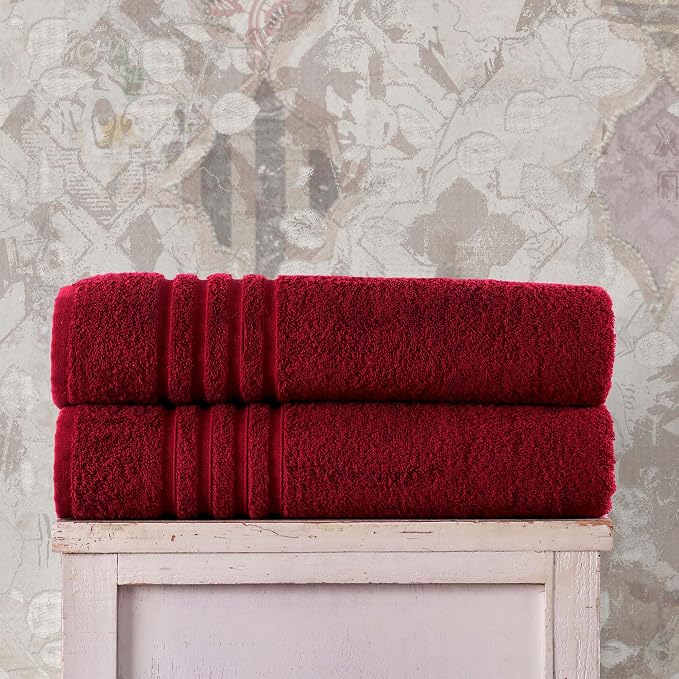 Hawmam Linen Jumbo Large Bath Sheets Towels 2 Pack Soft and Absorbent - Image 2