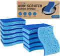 Non Scratch Scrub Sponge-12 Count, Sponges by Derloyo