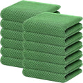 Homaxy 100% Cotton Waffle Weave Kitchen Dish Towels 12-Pack, Grass Green | 13 x by Homaxy
