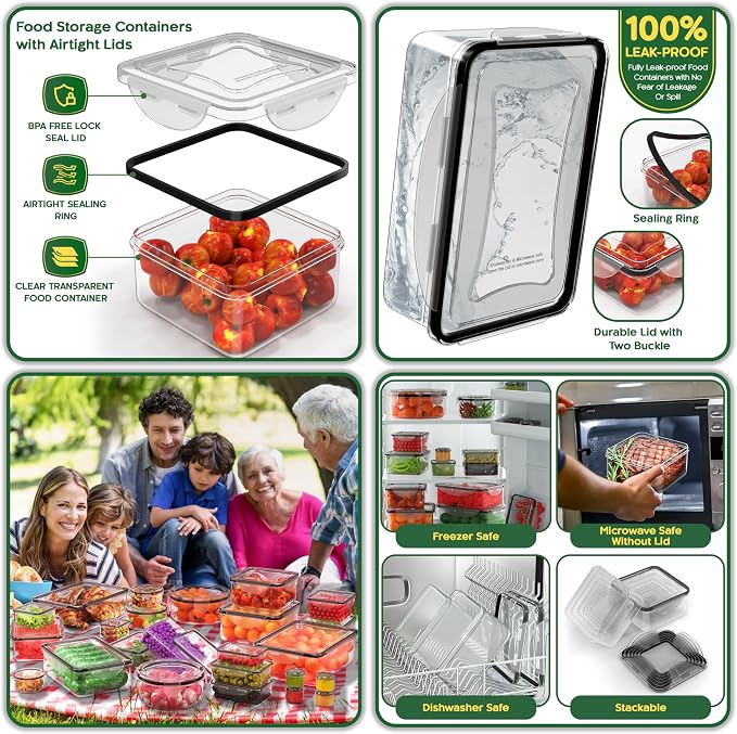 56 PCS Food Storage Containers - Image 7