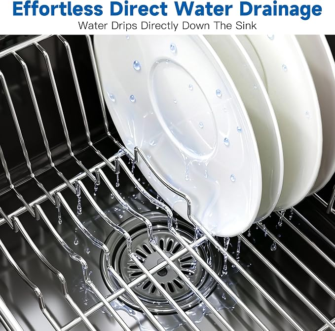 JASIWAY in Sink Dish Drying Rack, Stainless Steel Small Dish Drainer | Perfect - Image 6