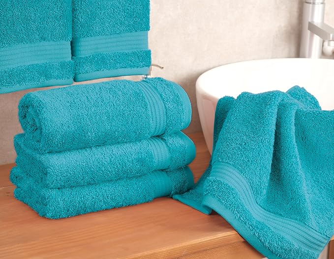 Cotton Paradise 100% Cotton Turkish Towel Set, Soft Absorbent Quick Dry - Image 2