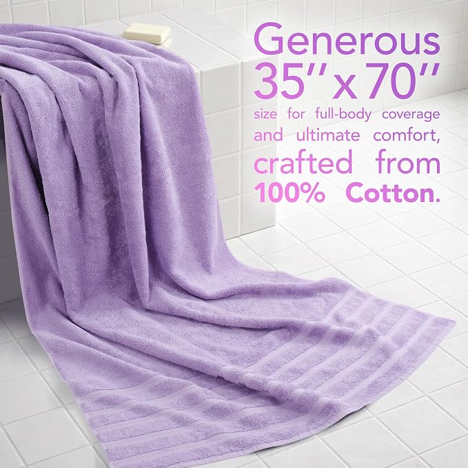 American Soft Linen 100% Cotton Luxury Turkish Towels, 35x70 XL Bath Sheet | - Image 2