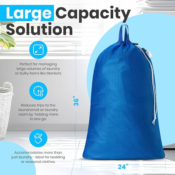 Handy Laundry Mesh XL Laundry Bag 24"x36" 2-Pack - Image 2