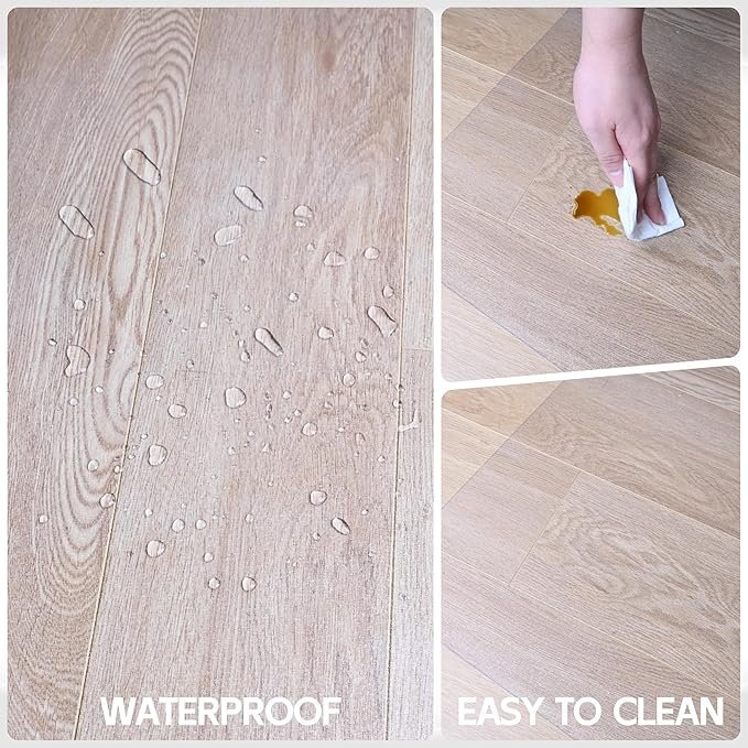 Office Chair Mat for Hardwood Floor, 46”x 60” Crystal Clear Hard Floor Chair Mat, Transparent Floor Protector Mat Flat Without Curling