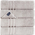 Hawmam Linen Ice Silver Bath Towels 4 Pack Soft and Absorbent by HawmamLinen