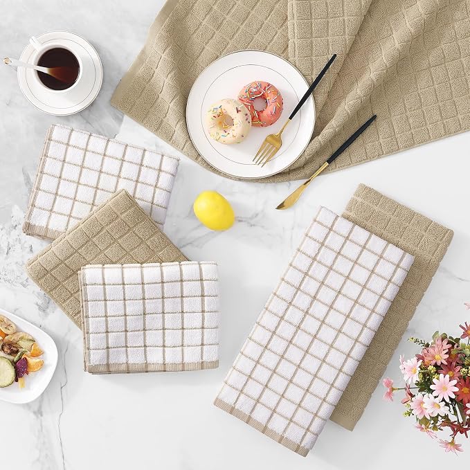 Homaxy Large Premium Cotton Kitchen Towels 16"x 28", 6 Pack - Image 9
