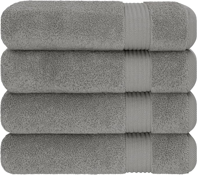 Cotton Paradise Turkish Towel Set, Soft Absorbent Quick Dry, 4 Piece Bath Towel - Image 6