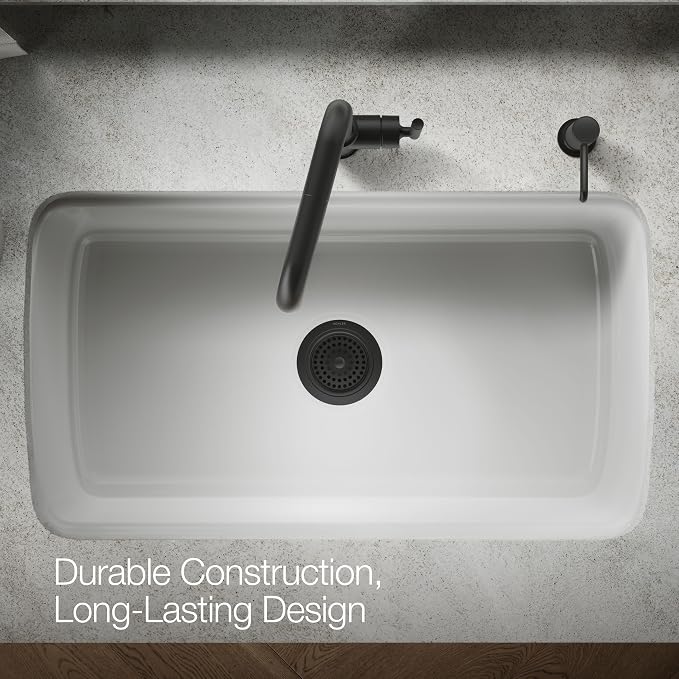 Kohler K-8803-BL Duostrainer Sink Strainer Basket, Matte Black - Image 4
