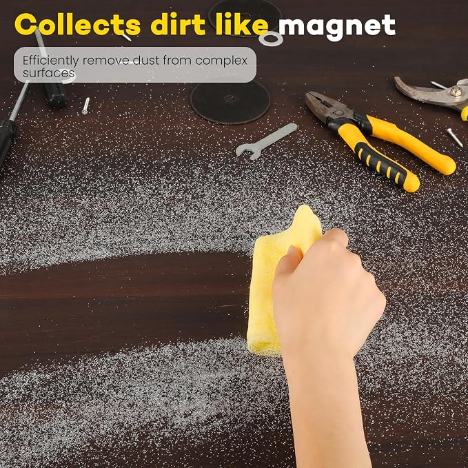 CAREGY 48Pcs Tack Cloth for Removing Dust from Woodworking |, Sanding Particles - Image 5