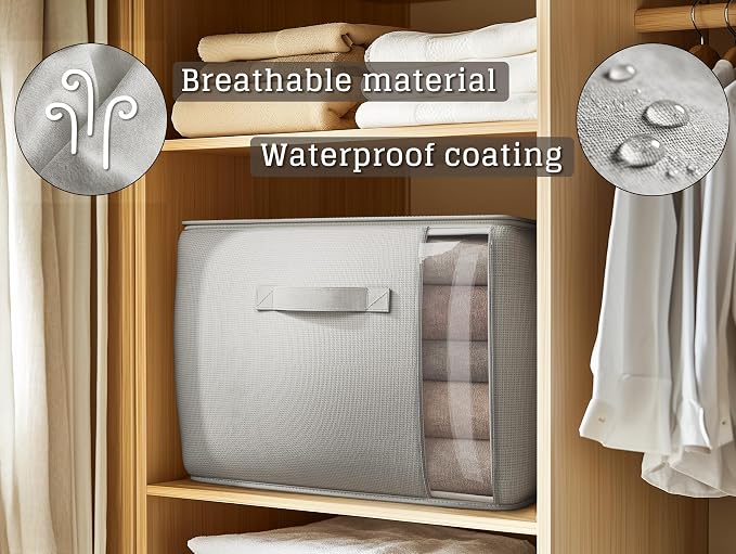 6 Pack Canvas Comforter Storage Bags - Image 2