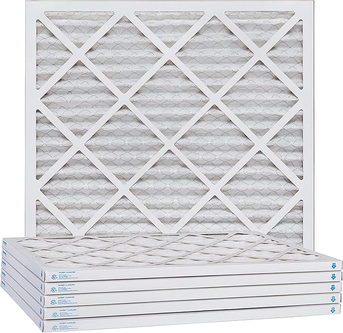 Aerostar 22x22x1 MERV 11, Pleated Air Filter, 22x22x1, Box of 6, Made in the USA