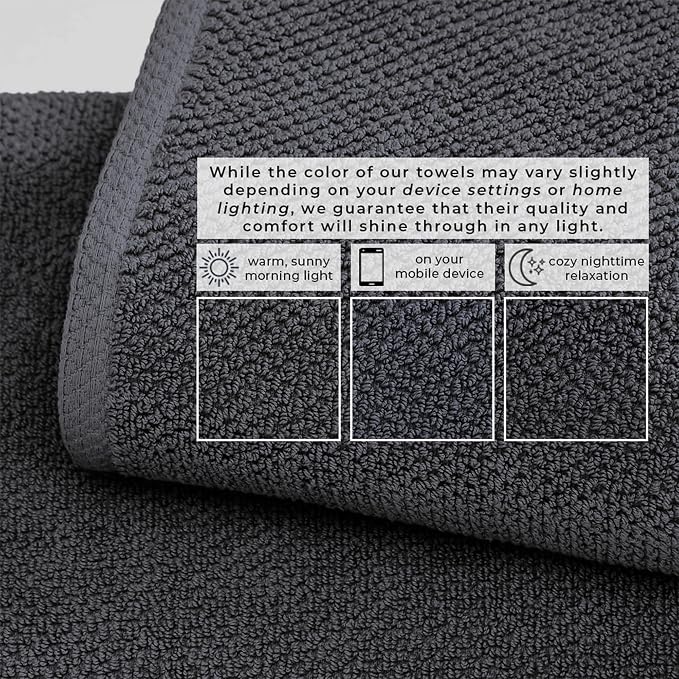 Great Bay Home 100% Cotton 6 Piece Bath Sheet Set - Image 5