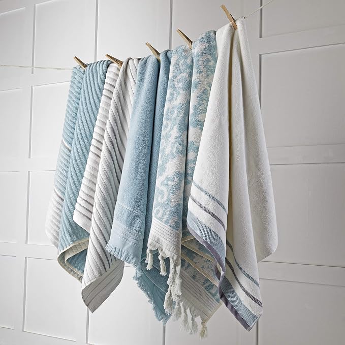 SKL Home Planet Ombre Bath Towel, 100% Turkish Cotton, Aqua | 600 GSM weight. - Image 4