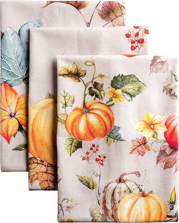 Maison d' Hermine Kitchen Towels Set of 3 Reusable 100% Cotton 27.50" x 20" by MaisondHermine