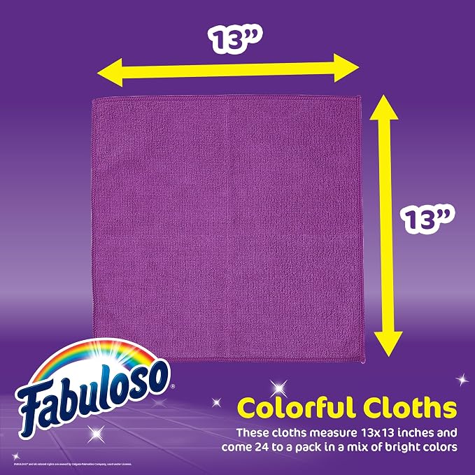 Fabuloso Microfiber Cleaning Cloths, 13x13 in - Image 5