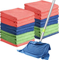 Nuanchu 20 Pieces Extra Large Microfiber Cleaning Cloth Rags Towels Bulk 20 x by Nuanchu