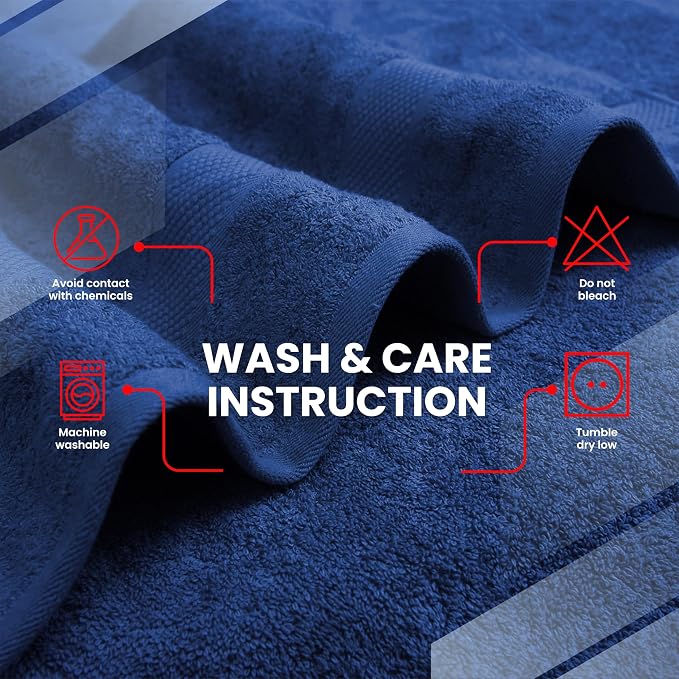 Infinitee Xclusives 100% Ring-Spun Cotton Bath Towels - Image 7