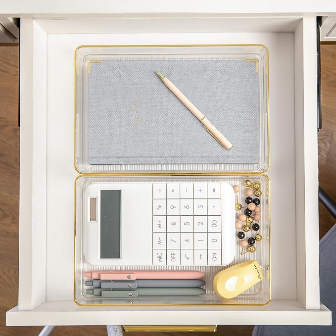 Martha Stewart Kerry Stackable Desk Drawer Organizers - Image 4