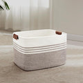45L Woven Laundry Basket Hamper by SunNewt