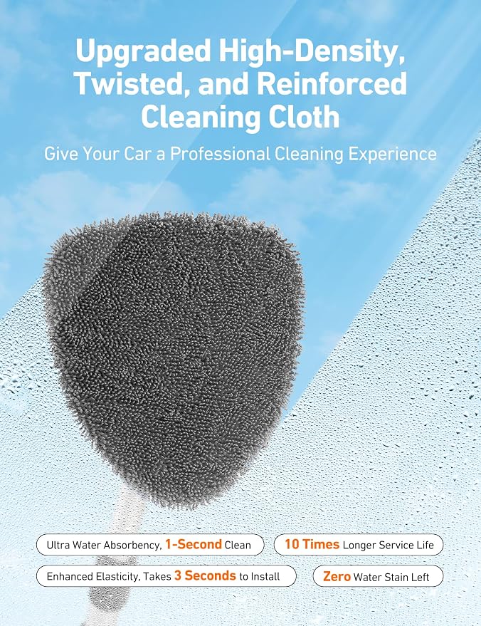 AstroAI 32" Ultra-Long Windshield Cleaner Tool & Car Interior Detailing Kit | - Image 4