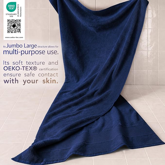Cotton Paradise 100% Cotton Turkish Towel Set, Soft Absorbent Quick Dry - Image 3