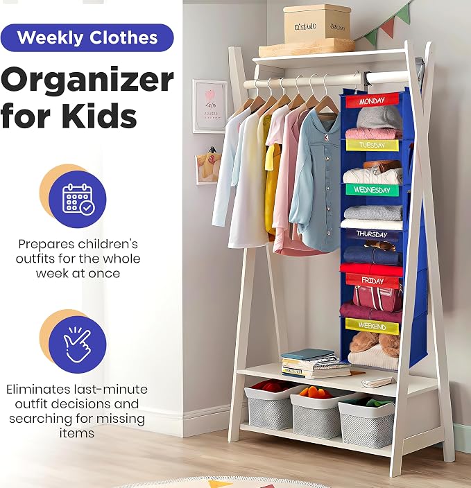 Handy Laundry Hanging Clothes Organizer - Image 3