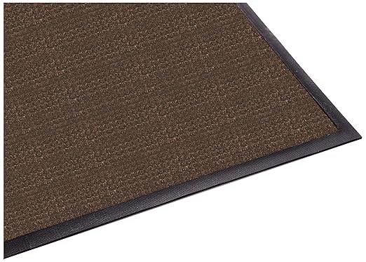 Guardian WaterGuard Indoor/Outdoor Wiper Scraper Floor Mat, Rubber/Nylon, 4'x10', Brown