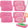 8 Pack Reusable Mop Pads Compatible by YHOVID