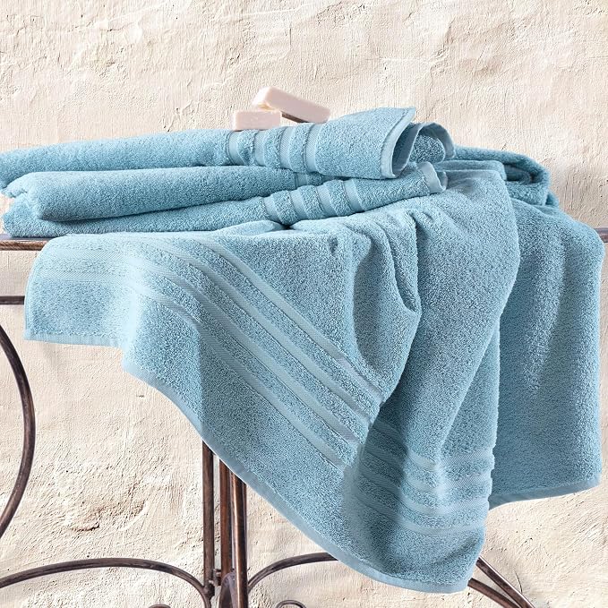 Hawmam Linen Jumbo Large Bath Sheets Towels 2 Pack Soft and Absorbent - Image 4