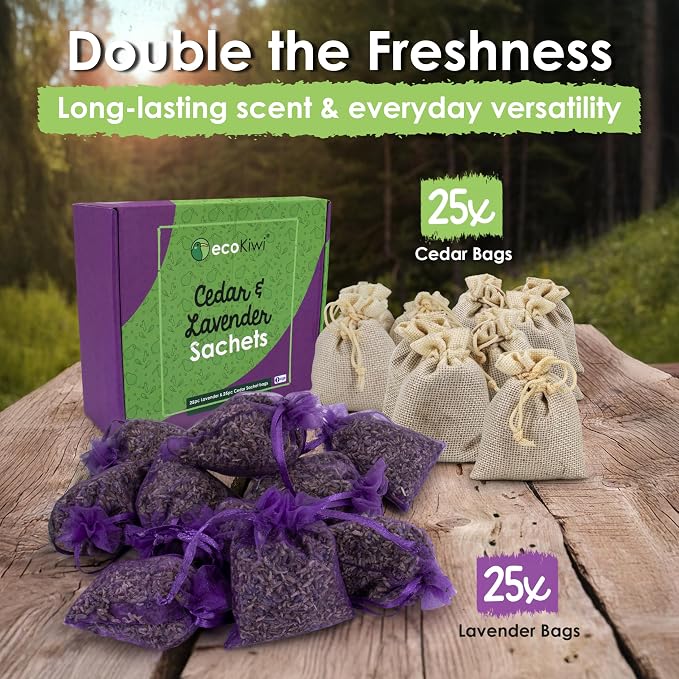 ecoKiwi Cedar and Lavender Sachets - Image 7